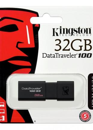 FLASH-накопитель Kingston DataTraveler DT100G3, 32GB, USB 3.2,...