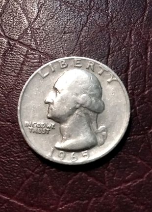 1/4 доллара 1965 год