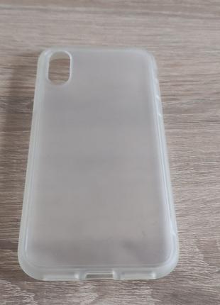 Матовый чехол-накладка Silicone Case Full Cover для iPhone X / XS