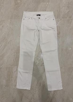 Штани джинси levis 552 mid rise straight білі жіночі