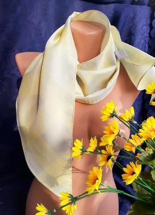 Margaret howell шарф с косыми концами 100% натуральный шелк шо...
