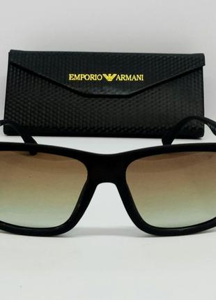 Emporio armani стильные мужские солнцезащитные очки коричневые...