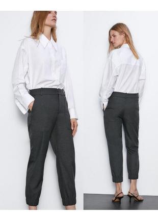 Базовые брюки карго zara чинос жіночі брюки вкорочені высокой ...