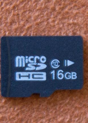 Карта памяти microSD HC 16 Gb