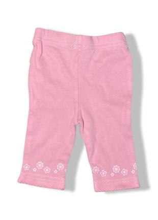 Розовые штанишки с цветочками