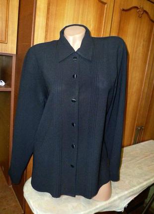 Красивая классическая черная блузка с длинным рукавом блуза в ...