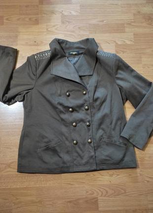 Пиджак коричневый l-xl