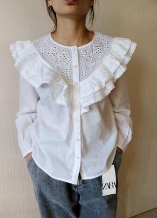 Сорочка блуза з прошвою george натуральна тканина розмір ххл