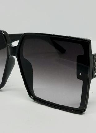 Женские солнцезащитные очки в стиле christian dior большие чёр...