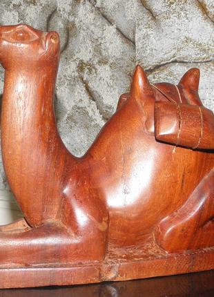 Статуэтка из дерева ручная работа - Верблюд Африка (Чад)