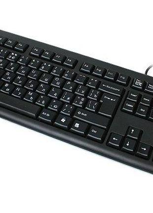 Клавіатура A4-Tech KR-83 USB, чорна, 104клав, Великий Enter Co...