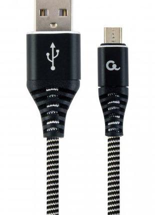 Кабель micro USB 2.0 Cablexpert CC-USB2B-AMmBM-1M-BW, USB 2.0 ...