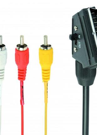 Двунаправлений аудіо-відео кабель RCA - SCART Cablexpert CCV-5...
