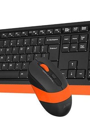 Комплект бездротовий клавіатура з мишкою A4Tech FG1010 (Orange...