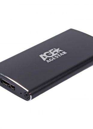 Зовнішній карман для mSATA SSD Agestar 3UBMS2(BLACK) USB3.0