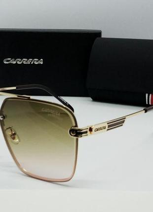 Carrera очки унисекс солнцезащитные коричнево розовый градиент...