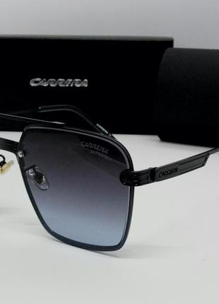 Carrera очки мужские солнцезащитные черные с градиентом в черн...