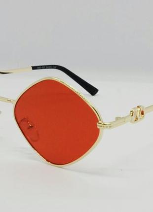 Женские солнцезащитные очки в стиле valentino оранжево красные...