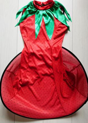 Карнавальне плаття клубнічка полуниця