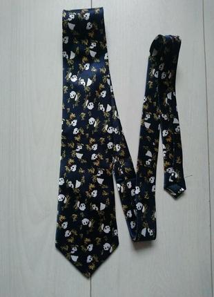 Галстук краватка з пандами