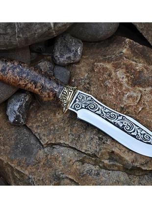 Охотничий нож "Вепрь" из стали 40Х13 ручной работы Кабан