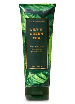 Крем для тела bath & body works lily green tea