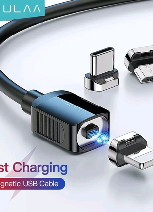 Магнітний кабель MicroUSB Type C зарядка для телефону на магнітах