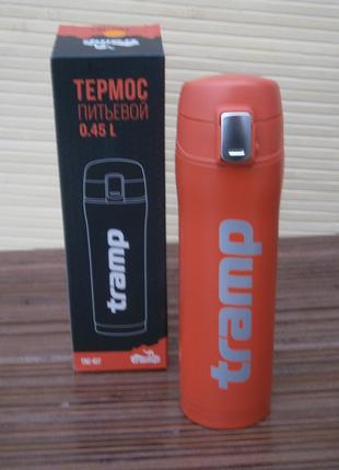 Термос питний ( термос - кружка ) Tramp TRC-107-orange 0,45 л