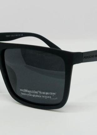 Porsche design стильные мужские солнцезащитные очки черный мат...
