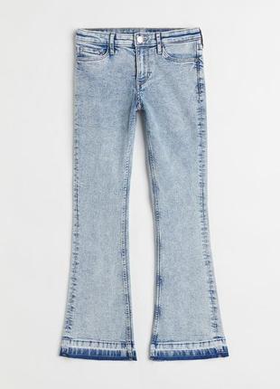 Комфортные эластичные расклешенные низкие джинсы h&m