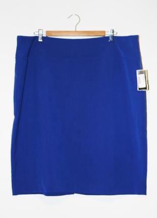 Синяя прямая юбка американского бренда alfani