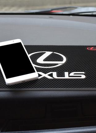Антиковзаючий килимок на панель авто Lexus (Лексус)