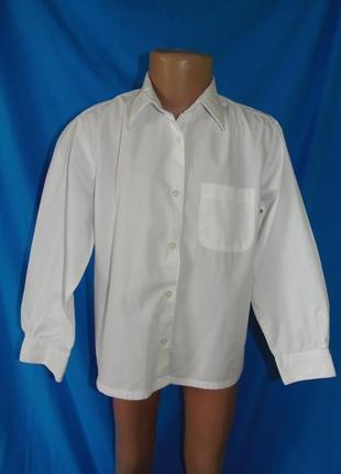Белая рубашка в школу на 6-7 лет для девочки