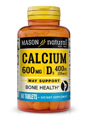 Кальцій 600 мг + вітамін D3, Calcium 600 mg Plus Vitamin D3, M...