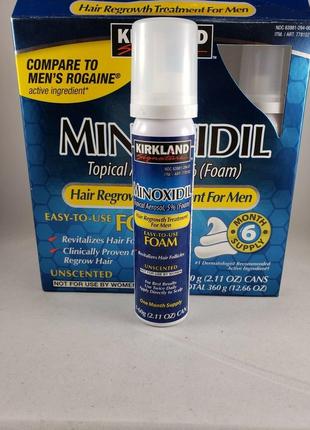 Kirkland minoxidil 5% foam пена киркланд миноксидил - один фла...