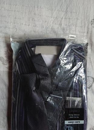 Фірмовий англійський подарунковий набір сорочка + краватка geo...