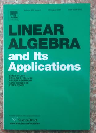 Лінійна алгебра та її застосування. Т. 435, Вип. 4. (англ. мовою)