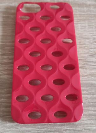 Защитный пластиковый чехол для iPhone 5 | 5S | SE красный