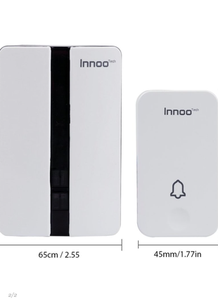 Всепогодный беспроводной дверной звонок Innoo Tech  IP44