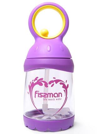 Бутылка для воды с соломинкой 260 мл Fissman 6855