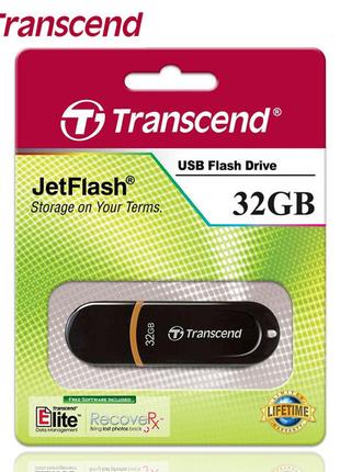 Флешка Transcend JetFlash 300 32GB Black (TS32GJF300)