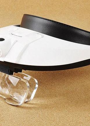 Бинокулярные очки лупа для радиомонтажа Beileshi, LED подсветк...