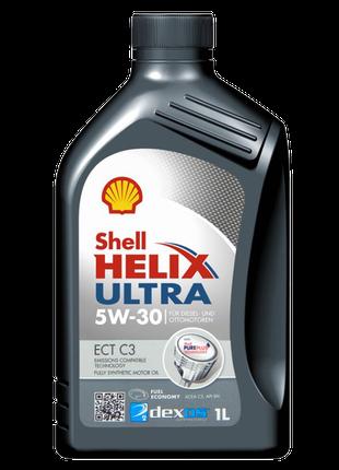 Моторное масло SHELL 5W30 Helix Ultra Extra ЕСТ C3 1 л (HELIXU...