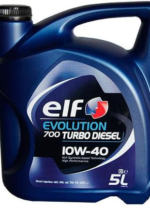 Моторное масло ELF Evolution 700 Turbo Diesel 10W40 5 л (201553)