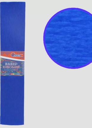 Гофрований папір "Синій темний" 50*200 см 35%, 20г/м2 жниварка...
