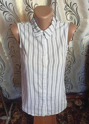 Легкая летняя блуза в полоску new look