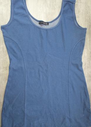 Жіноча, блакитна, довга блуза, майка, футболка Atmosphere