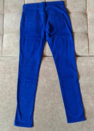 Яскраві сині, електрик джинси denim на вік 12-13років, зростання 