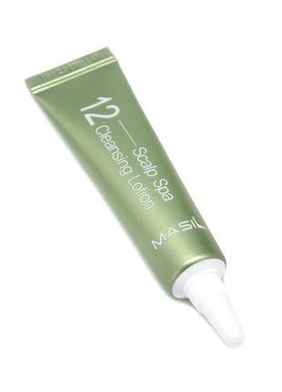 Очищаючий лосьйон для шкіри голови masil 12 scalp spa cleansin...