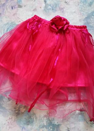 Розовая юбочка,карнавальная юбка
